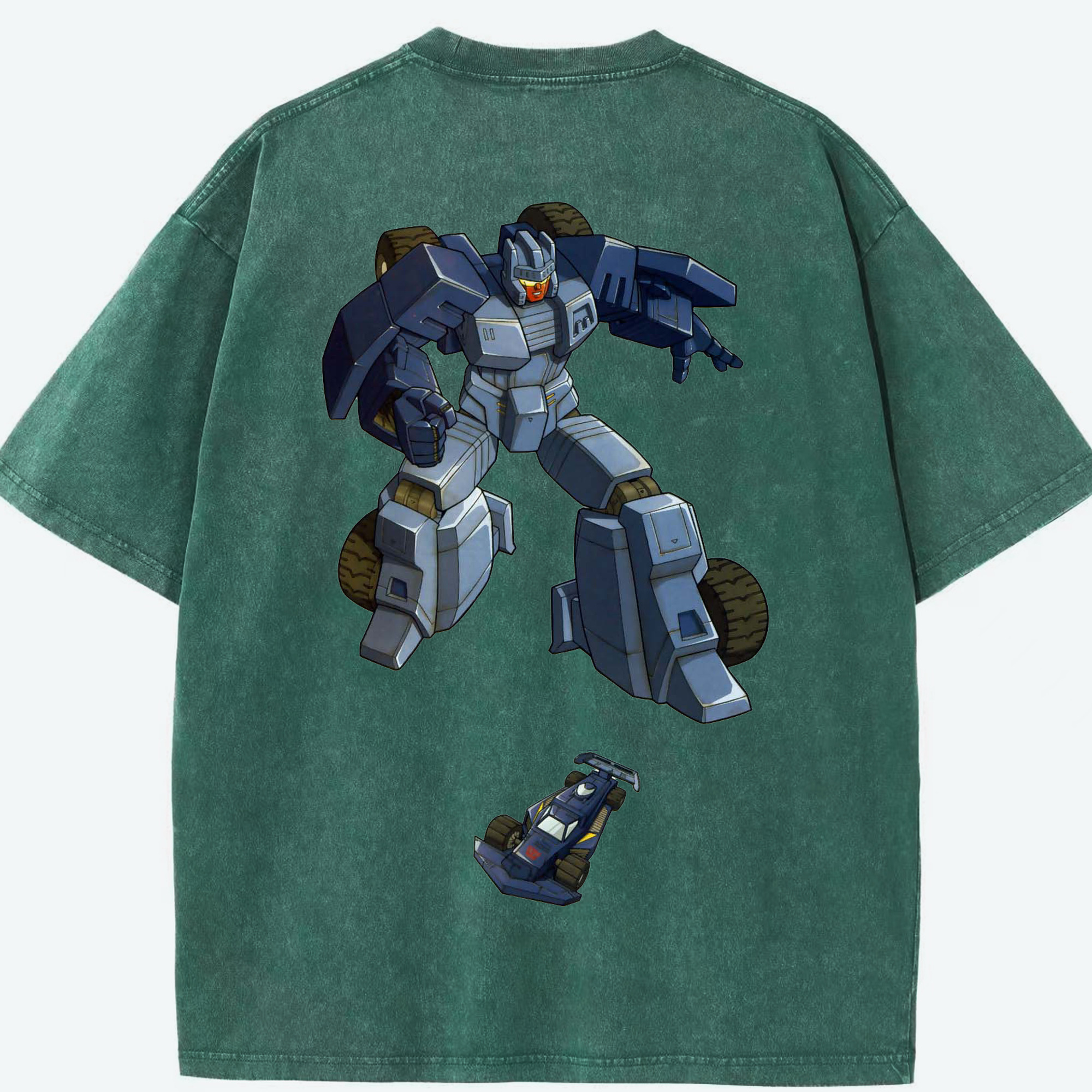 （画像用）  綿100% ヴィンテージ風 半袖Tシャツ（背面プリント）